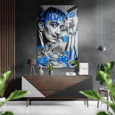 Salvador Dali Brushed Aluminum Dibond Wall Art.